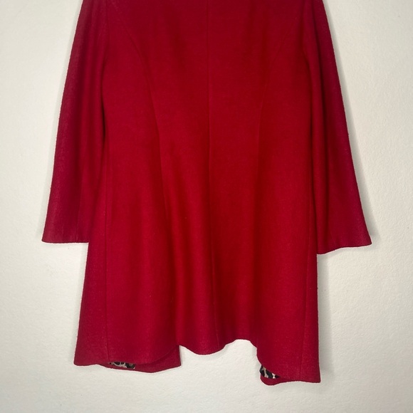 Muse Womens Red Size Wool Blend jacket Size 8 - Picture 8 of 14